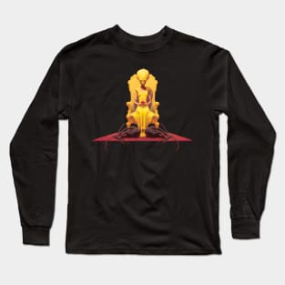 The Alien Queen in Yellow: Eldritch Monarch Long Sleeve T-Shirt